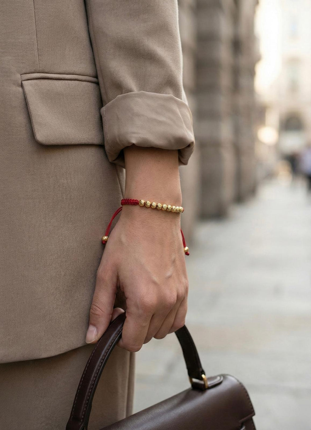 Milano - 14K Gold Kırmızı Örgü