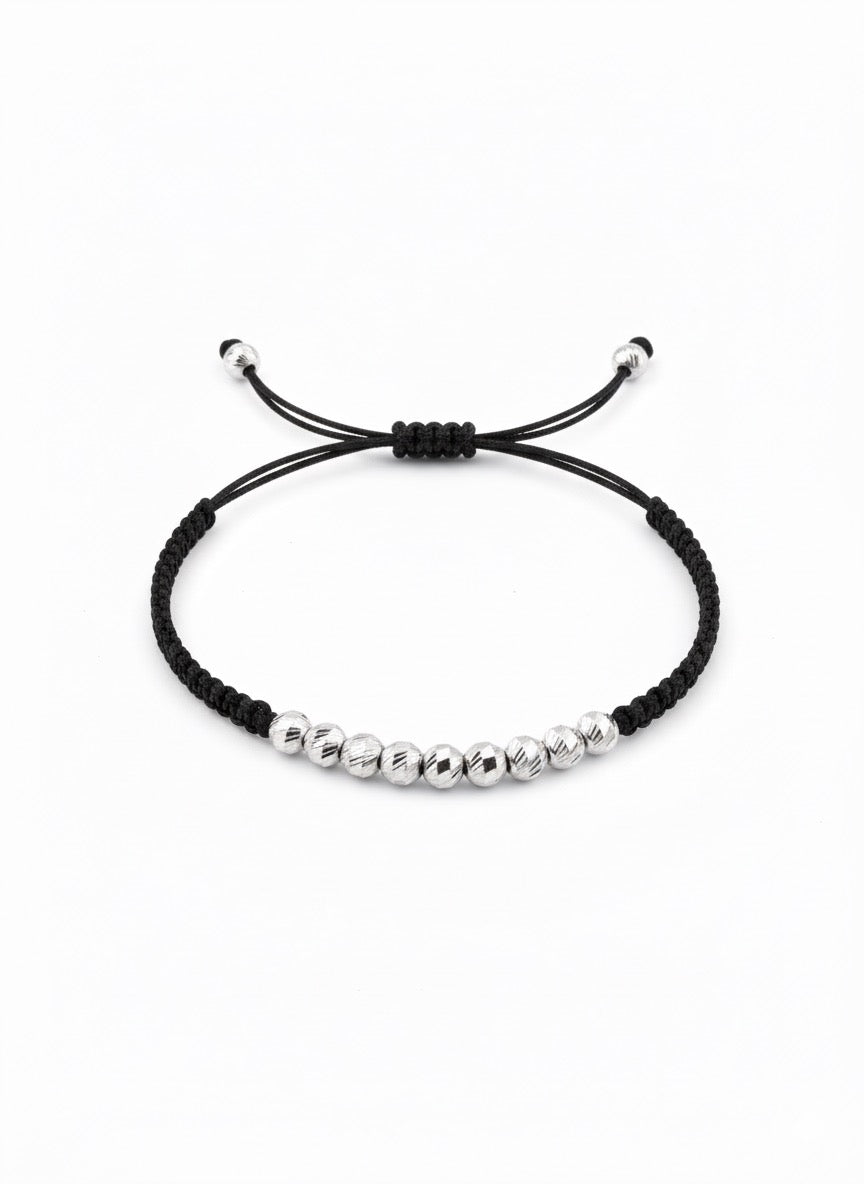 Milano - 925 Gümüş Siyah Örgü