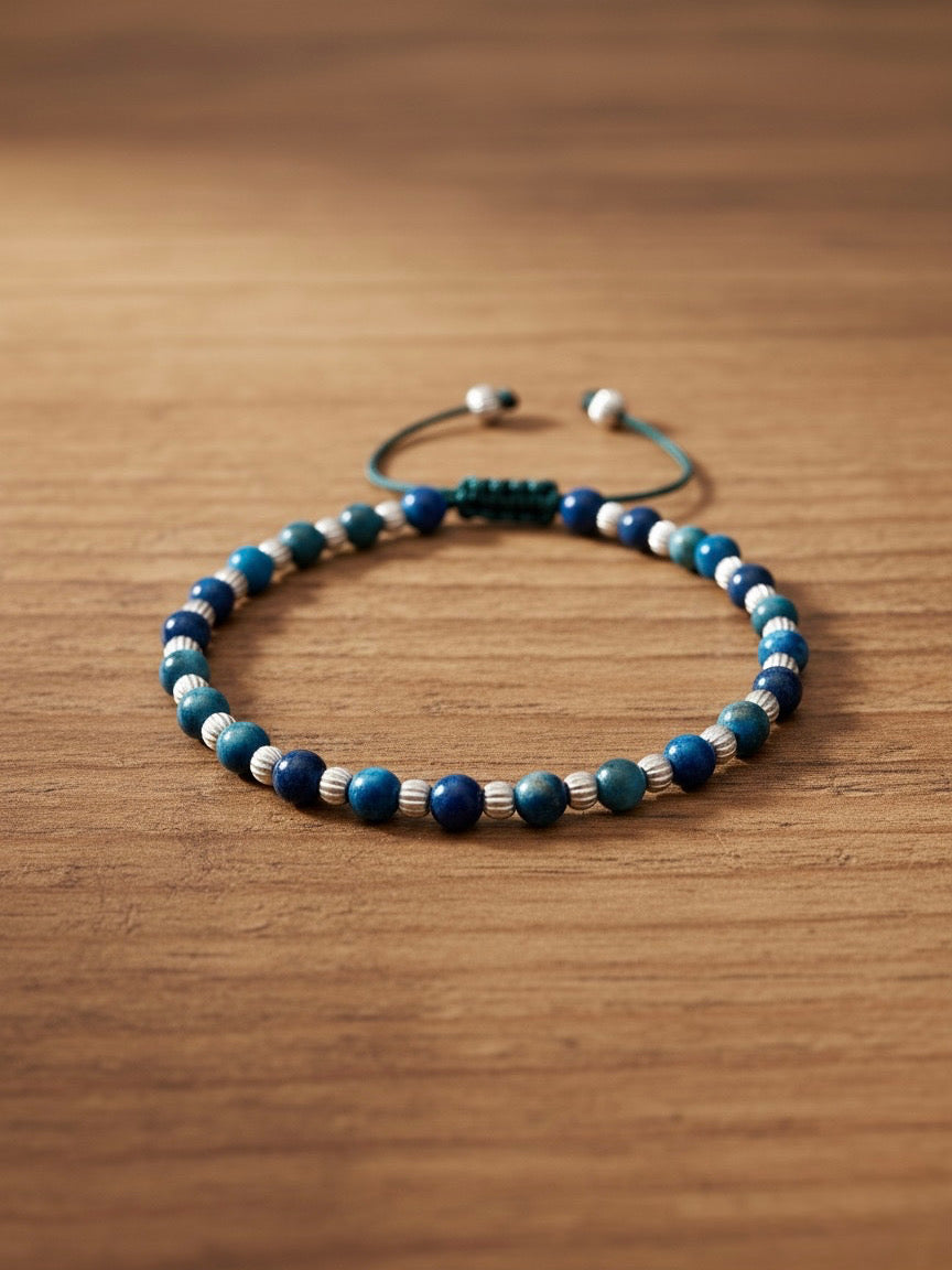 Capri Azzurra - Apatit Doğal Taş ve 925 Ayar Gümüş