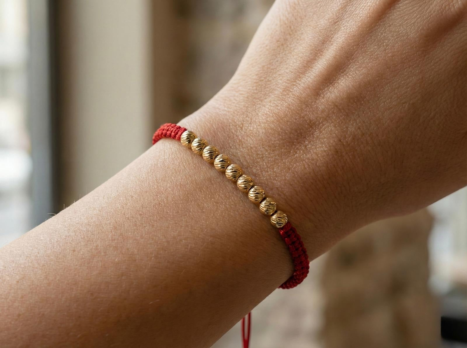 Milano - 14K Gold Kırmızı Örgü