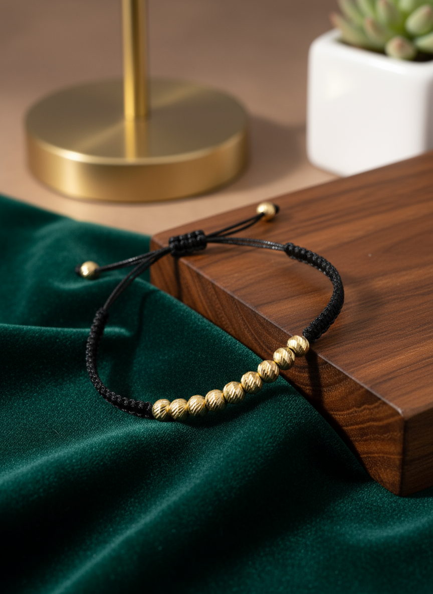 Milano - 14K Gold Siyah Örgü