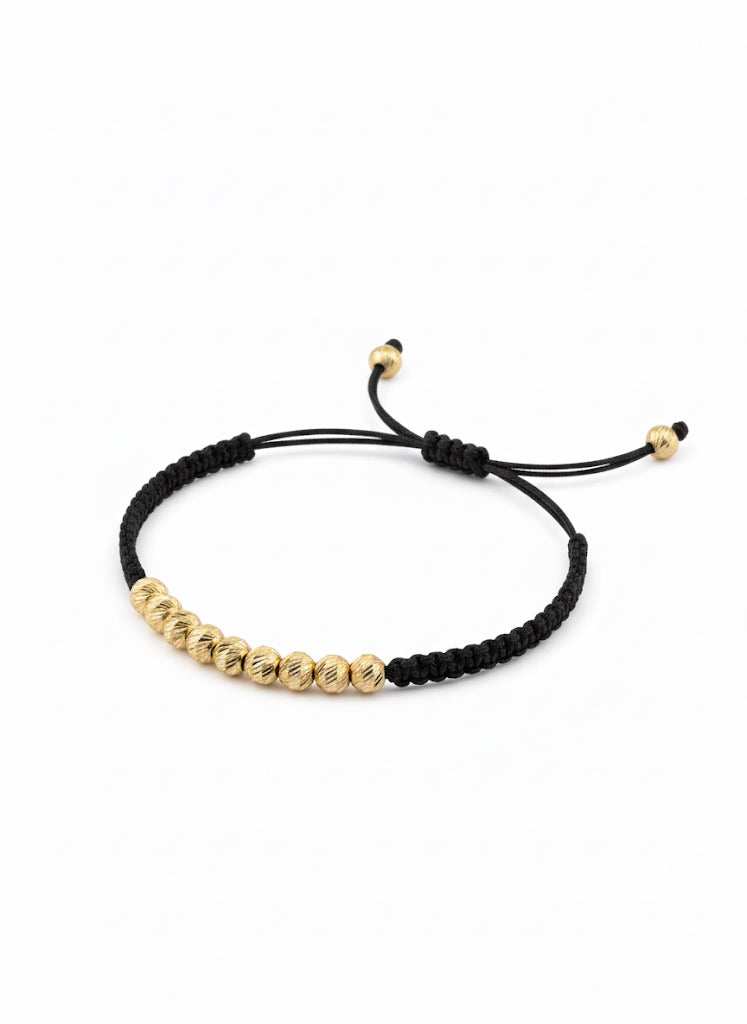 Milano - 14K Gold Siyah Örgü