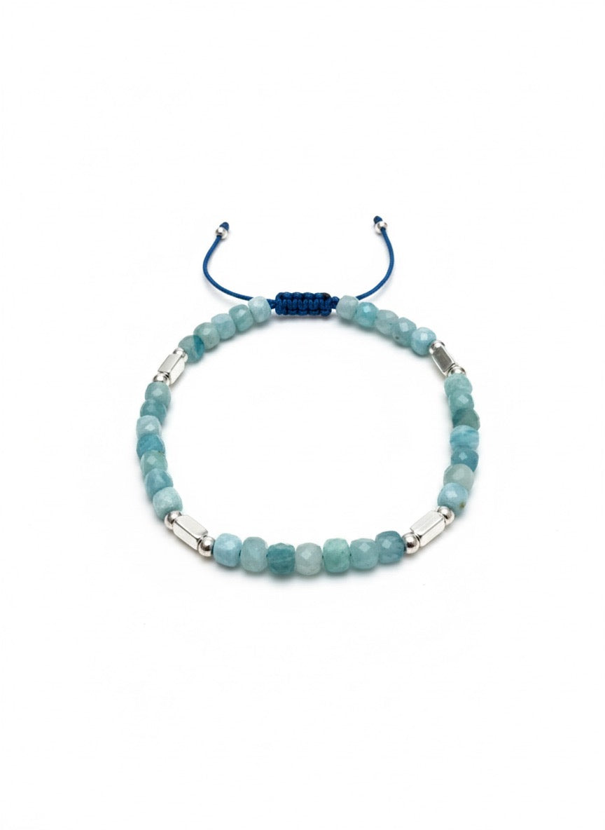 Capri - Turkuaz Doğal Taş 925 Gümüş Bileklik